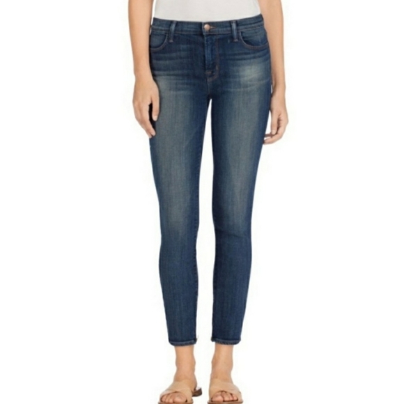 𝅺J Brand Super Skinny Ankle Zip Jeans Size 25 - Picture 1 of 12
